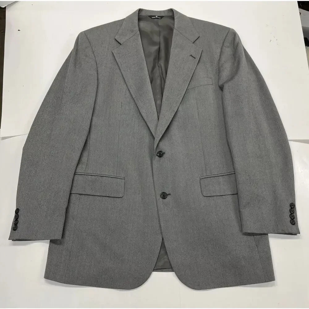 VTG Polo University Club Ralph Lauren Mens 42 Herringbone Wool Sport Coat Blazer